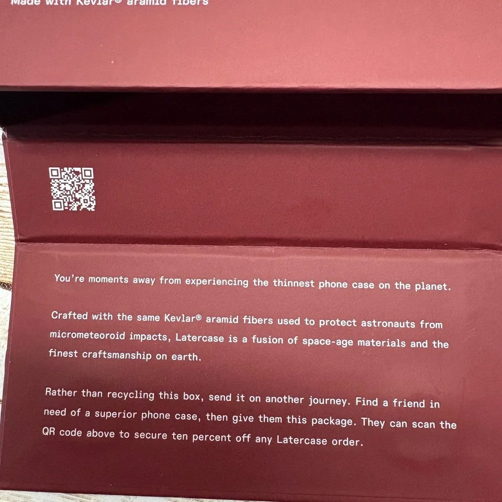Latercase for Samsung Galaxy Z Fold 5 Crimson Red Impossibly Thin New open‎ Box